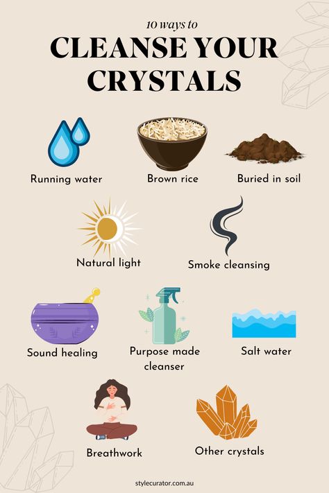 Recharge Crystals, Cleanse Crystals, Style Curator, Smudging Crystals, Best Healing Crystals, Crystal Healing Chart, Set Your Intentions, Smudge Spray, Cleansing Spray