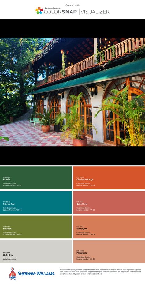 Colorful Interior Palette, Eclectic Interior Paint Colors, Mexican Colours Palette, Mexican Inspired Color Palette, Caribbean Colors Tropical, Caribbean Apartment Decor, Latin America Interior Design, Puerto Rican Inspired Home Decor, South American Color Palette