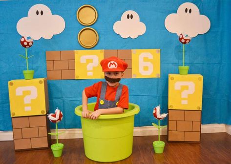 Brothers Birthday Party Ideas, Mario Brothers Birthday Party Ideas, Super Mario Brothers Birthday Party, Bolo Do Mario, Birthday Party For Boys, Super Mario Brothers Party, Mario Brother, Super Mario Brothers Birthday, Mario Brothers Birthday Party