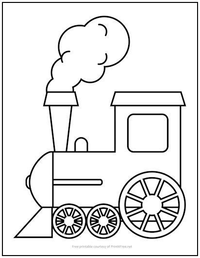 This Train Locomotive Coloring Page is perfect for the younger kids – they’ll love the simplicity of the design, and what kids doesn’t love trains? You’ll love it too, since it won’t cost you a dime – great for a classroom activity as well! Train Outline Printable, Train Coloring Sheet, Train Line Art, Train Coloring Pages Free Printable, Train Outline, Train Printable, Train Clipart, Train Template, Stencil Patterns Templates