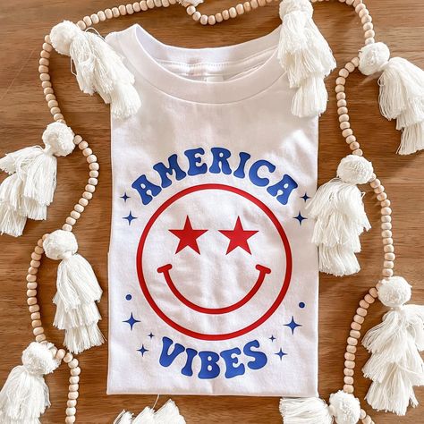 Kids 4th Of July Shirt, 4th Of July Shirts Vinyl, Toddler 4th Of July, Kids 4th Of July, Boutique Designs, Cricut Shirts, 4th Of July Shirt, 4th Of July Outfits, Kids Graphic Tees