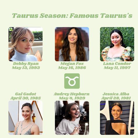 Taurus Hairstyles, Famous Aries, Taurus Career, Taurus Season, Taurus Astrology, Zodiac Things, Bella Beauty, Taurus Zodiac Facts, Lana Condor