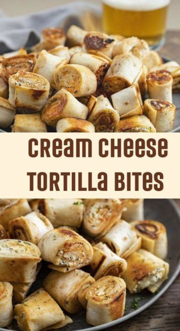 Cream Cheese Tortilla Bites - easy and so tasty appetizer! - TASTYDONE Tortilla Bites, Cream Cheese Tortilla, Cinnamon Sugar Tortillas, Everything Seasoning, Easy Cream, Tortilla Recipe, Appetizer Dips, Yummy Appetizers, Finger Food