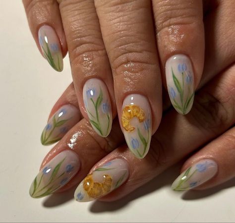 Summery Nails, Her Nails, Nail Swag, Nail Jewelry, Fire Nails, Funky Nails, Pretty Acrylic Nails, Floral Nails, Minimalist Nails