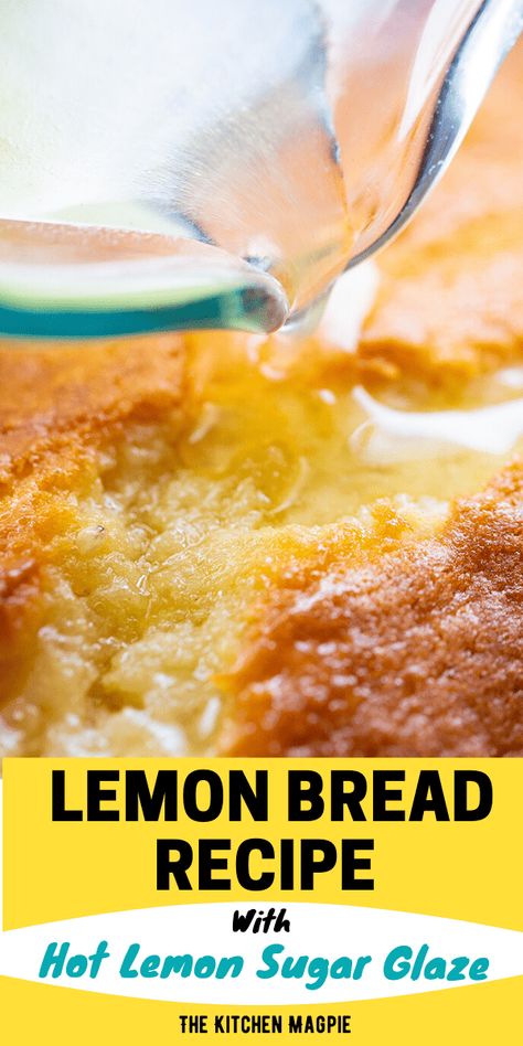 Lemon Loaf Bread, Lemon Bread Recipe, Lemon Bread Recipes, Lemon Loaf Recipe, Lemon Loaf Cake, Lemon Frosting, Hot Bread, Lemon Bread, Lemon Dessert Recipes