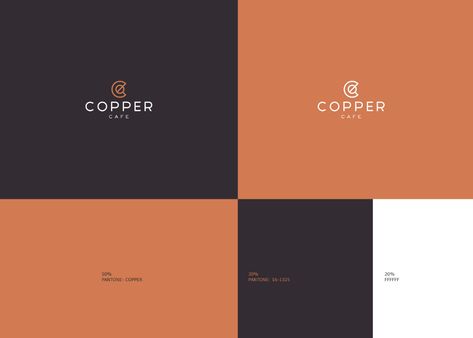 Logo Palette, Copper Projects, Creative Brand Identity, Copper Logo, Speciality Coffee Shop, Graphic Design Packaging, Project Photo, Creative Branding, Adobe Indesign