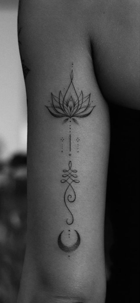 Path Of Enlightenment Tattoo, Empath Protection Tattoo, Medallion Tattoos For Women, Reiki Tattoo Ideas, 11:11 Tattoo Ideas, Feminine Energy Tattoo, Dainty Tattoos For Women, Pelvic Tattoo, Heavily Tattooed