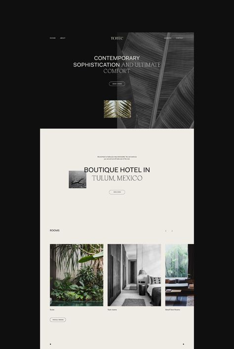 Boutique Hotel Website Design, Boutique Hotel Website, High End Website, Hotel Website Design, Luxury Website, Tulum Hotels, Modern Website Design, Creative Website Design, Professional Website Design