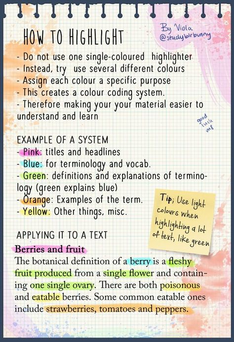 A very useful infographic to understand how to highlight when studying in order to keep in mind the most out of the subjects you are stuyding. Studie Hacks, Tatabahasa Inggeris, Organizator Grafic, Studera Motivation, Note Taking Tips, High School Survival, High School Hacks, College Organization, Study Techniques