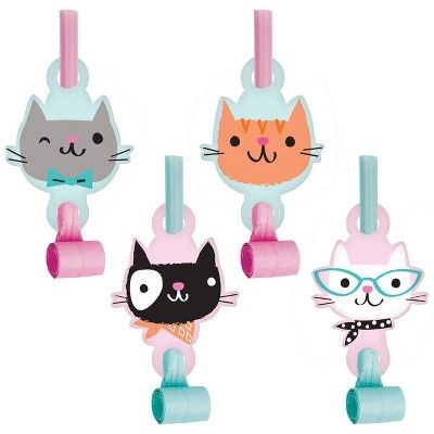 Use these Cat Party Blowers to add some spirit to your next celebration. Decorated with a variety of different cute cats and kittens, these party items are a sure bet to bring the noise. Sold in packages of 24, be sure to include these when using our other Cat Party decor. Cats Training, Kitten Party Favors, Birthday Kitten, Cat Party Favors, Birthday Kitty, Kitten Birthday Party, Cat Baby Shower, Cat Themed Parties, Cat Themed Birthday Party