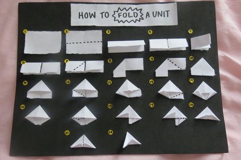 Picture of Modular Origami Units 101 - Folding, Anatomy, and Stacking 3d Origami Swan, Origami Guide, Origami Swan, Origami Ball, Animals Flowers, Modular Origami, Origami 3d, Christmas Origami, Origami Instructions