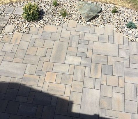 Champlain Grey Techo Bloc, Paver Colors, Outdoor Fire Pit Seating, Backyard Renovation, Outdoor Pavers, Patio Plans, Dream Backyard Pool, Outdoor Renovation, Pavers Backyard