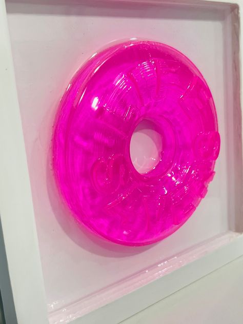 In a word of cruelty, be a life saver 🛟 ❤️ Hi 👋 Everyone  This is a large custom made design consisting of a 5 inch 3D Life Savers Candy mounted on an 8x8x1.5 inches cradled wood panel. The ring pop is made of resin and is neon pink. The wood panel is resined and is a glossy white color. All four sides are painted and glossy.  This is a really fun piece and would look great hung up in any room.  * 8x8x1.5 inches frame * 5 inch Life Savers Candy 🍭 send me a message if you would like a custom color. Candy Wall Art, Life Savers Candy, Candy Wall, Wall Art Neon, Candy Kids, 3d Pop Art, Pop Art Decor, Pink 3d, Ring Pop