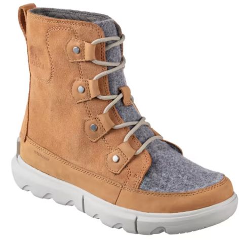 Nwot - Sorel Explorer Ii Joan Waterproof Boots, Tawny Buff/Moonstone - 9.5m Boots For Ladies, Sorel Explorer, Apartment Goals, Womens Waterproof Boots, Sorel Boots, Sorel Womens, Swag Shoes, Winter Aesthetic, A Rainy Day