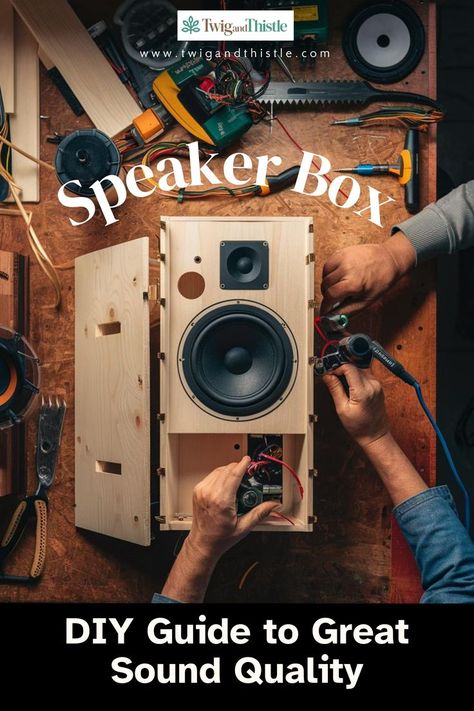 Speaker Box Electronics Projects Diy How To Build, Diy Speaker Box Ideas, Speaker Box Design Diy, Portable Speaker Diy, Home Audio System Ideas, Diy Sound System, Diy Speaker Kits, Concert Speakers, Speaker Box Diy