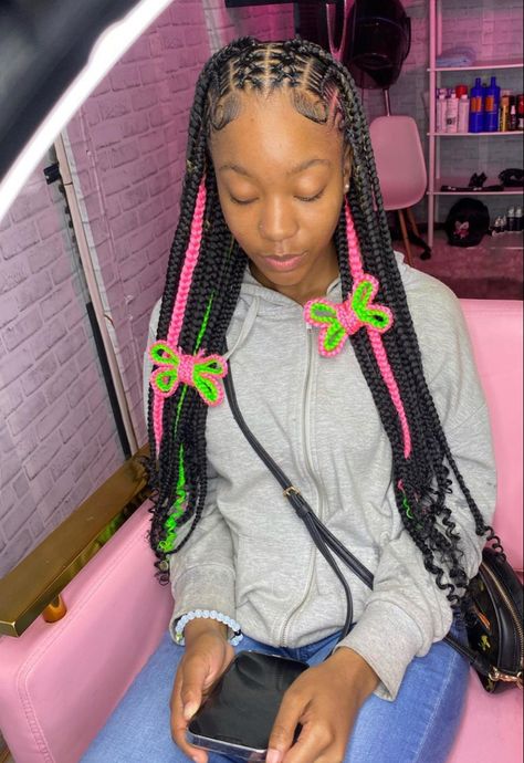 Knotless Butterfly Braids Hairstyles, Braids With 3d Butterfly, Braids With Butterflies, 3d Butterfly Braids, Destiny Fashion, Butterfly Braids, Bday Hair, Baddie Hair, Black Kids Braids Hairstyles