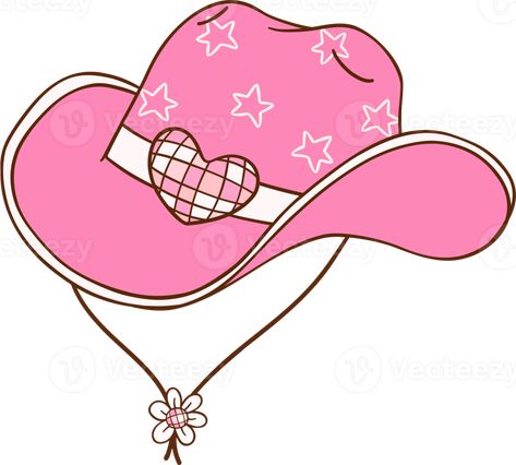 Pink Disco Cowgirl hat Retro Girly Cowboy Doodle Drawing Cowgirl Hat Drawing, Disco Cowgirl Hat, Pink Disco Cowgirl, Cowboy Hat Drawing, Preppy Hat, Drawing Pro, Hat Drawing, Pink Disco, Disco Cowgirl