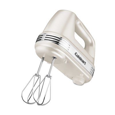 Cuisinart 7 Speed Hand Mixer Color: White Mixer Attachments, Electric Hand Mixer, Pasta Roller, Mixer Cover, Stainless Steel Mixing Bowls, Kitchenaid Stand Mixer, Stainless Steel Bowls, Baking Project, Hand Mixer