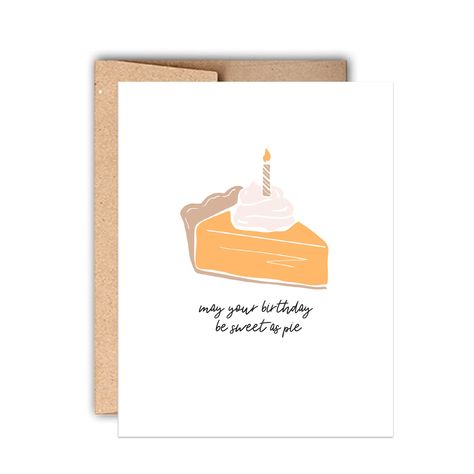 Excited to share the latest addition to my #etsy shop: May Your Birthday Be Sweet As Pie | Letterpress Birthday Card | Pumpkin Pie Card | Fall Birthday Card https://etsy.me/3bzBrIQ #orange #birthday #fall #greetingcard #birthdaycard #bestfriendbrithday #letterpress Fall Birthday Card, Pie Illustration, Letterpress Birthday Card, Yellow Envelope, Orange Birthday, Homemade Birthday Cards, Birthday Cheers, Baby Greeting Cards, Birthday Cards For Mom