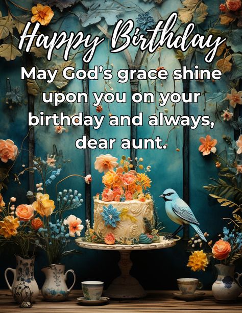 A heartfelt collection of religious birthday greetings for aunts, combining spiritual blessings with warm familial sentiments. (Free Printable) Happy Birthday Aunt From Nephew, Birthday Aunt Wishes, Happy Birthday Aunt Quotes, Happy Birthday Auntie Wishes, Aunt Birthday Wishes, Happy Birthday Aunt From Niece, Happy Birthday Wishes Aunt, Birthday Greetings For Aunt, Biblical Birthday Wishes