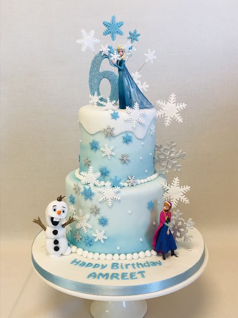 Frozen Tiered Birthday Cake, Two Tier Elsa Cake, Two Tier Frozen Cake Birthday, Elsa 2 Tier Cake, Two Tier Frozen Cake, Frozen Cake 2 Tier, 2 Tier Frozen Birthday Cake, Frozen Two Tier Cake, Elsa Frozen Cake Birthdays