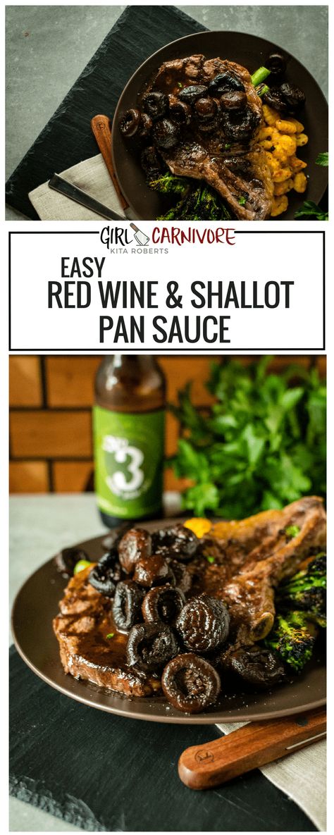 Red Wine Sauce For Steak, Red Wine Jus Recipe, Wine Sauce For Steak, Red Wine Jus, Sauce For Steak, Red Wine Recipe, Carnivore Recipes, Pan Sauce, Red Wine Sauce