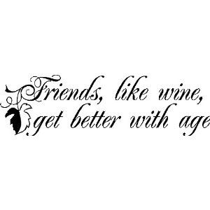 a little tea towel embroidery idea... Friends And Wine Quotes, Quotes Funny Friends, Friends Sayings, Quotes Lettering, Wine Quotes Funny, Quotes Home, Friendship Quote, Funny Friends, Wine Wall