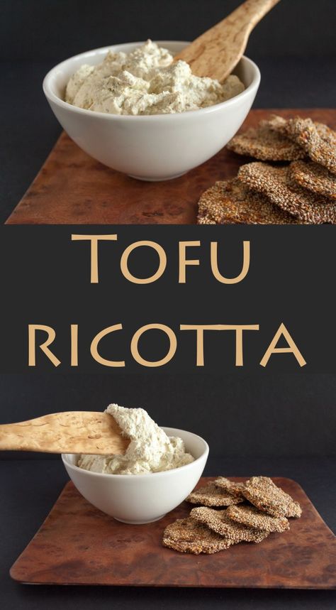 Tofu Ricotta (vegan, gluten free) - This vegan ricotta is delicious in lasagna or on crackers. Oil Substitute, Tofu Ricotta, Vegan Ricotta, Vegan Cheese Recipes, Ricotta Recipes, Vegan Tofu, Firm Tofu, Dried Basil, Vegan Sauces