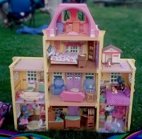 Let's Paint a Plastic Dollhouse • Smallhouse Models Painting A Dollhouse, Paint Dollhouse, Repaint Plastic Dollhouse, Hand Painted Dolls House, How To Paint Plastic Toy Car, Regular House, Painting Shutters, Detailed Paintings, Door Molding