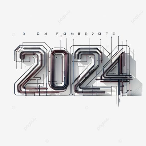 complementary style 2024 font 2024 text effect new year png 2024 Font, 2024 Text, New Year Png, Transparent Image, Text Effect, Text Effects, Png Transparent, Png Image, Free Download