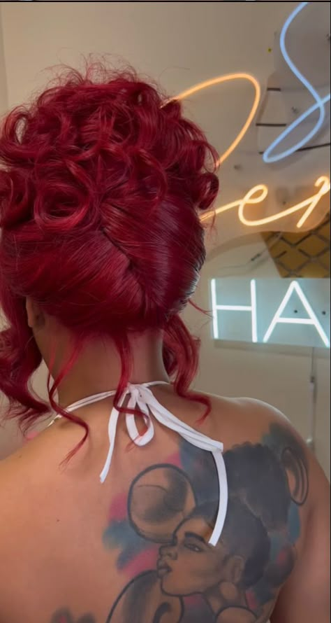 High Ponytail Hairstyles, Sleek Ponytail Hairstyles, Birthday Hair, Beautiful Red Hair, Hair Laid, Hair Ponytail Styles, Dope Hairstyles, Hair Shows, Ponytail Styles