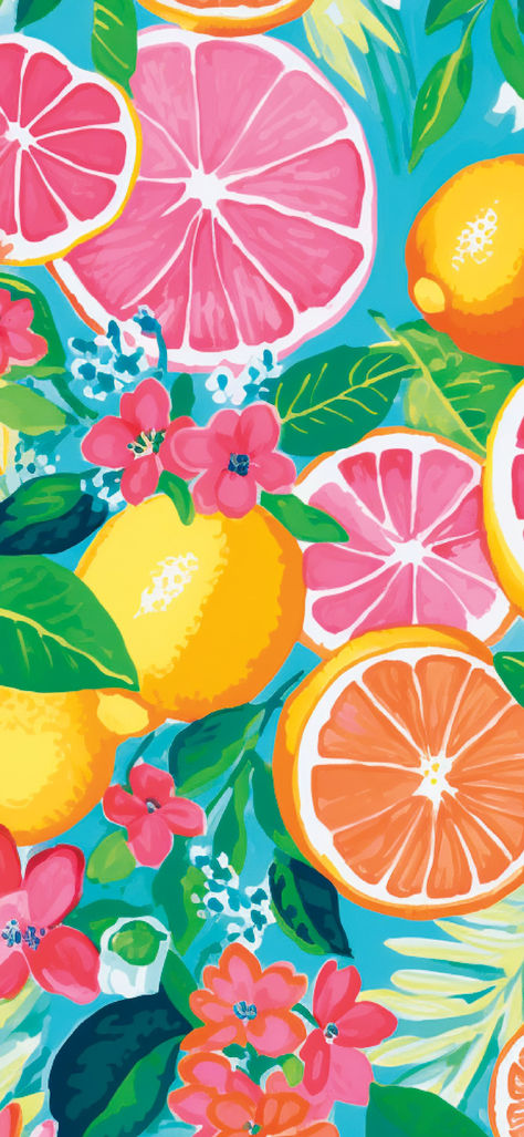 An image featuring vibrant Tropical Oranges Watercolor Mobile Wallpapers, perfect for adding a pop of citrus charm to your device. Ideal for those seeking a preppy vibe with vibrant citrus colors. Bright Tropical Wallpaper, Cute Vibrant Wallpapers, Summer Aesthetic Vibes Wallpaper, Summer Tropical Aesthetic, Vibrant Color Wallpaper, Tropical Aesthetic Background, Tropical Wallpaper Iphone, Aesthetic Summer Wallpaper Iphone, Tropical Aesthetic Wallpaper