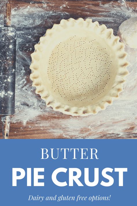 Planning on making some tasty pies this holiday season? This is the best Butter Pie Crust recipe you will find! It's so simple and easy to make. Best Butter Pie Crust, Single Pie Crust Recipe, Flaky Butter Pie Crust, Butter Pie Crust Recipe, Easy Pie Crust Recipe, Pie Crust With Butter, No Fail Pie Crust, Easy Holiday Baking, Butter Pie Crust