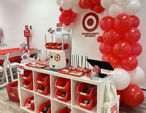 Target Party Decorations, Target Themed Party, Target Party Theme, Target Birthday Party Theme, Target Themed Birthday Party, Target Birthday Party, Target Birthday, Target Party, Supermarket Sweep