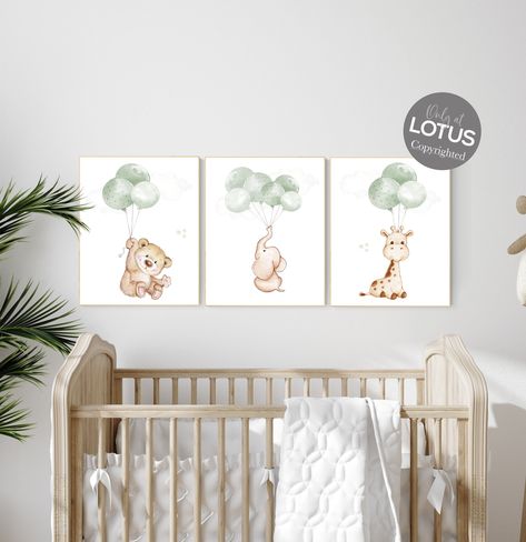 Green Nursery Gender Neutral, Nursery Sage Green, Nursery Sage, Sheep Nursery Decor, Wall Art Animals, Sheep Nursery, Nursery Gender Neutral, Mint Nursery, Grey Nursery Decor