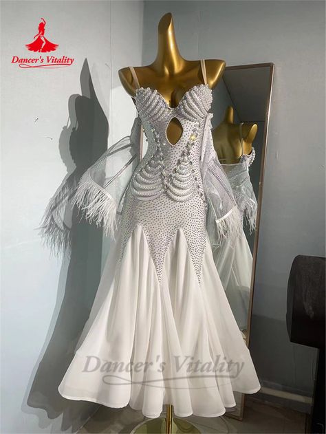 Ballroom Dance Performance Clothes for Women Hand Made Senior Modern Social Dancing Competiton Dress Waltz Dresses, Performance Clothes, Social Dancing, Waltz Dress, Dance Performance, Ballroom Dance, Waltz, Smart Shopping, Ballroom