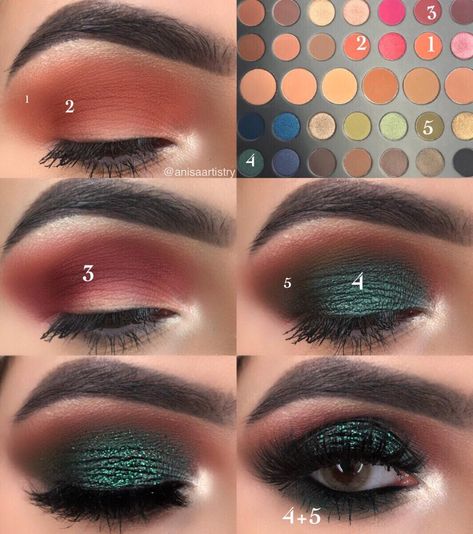 Follow 𝓐𝓷𝓲𝓼𝓪💋 on Instagram Teknik Makeup, Make Up Designs, Smink Inspiration, Eye Makeup Steps, Beauty Make-up, Makijaż Smokey Eye, Makeup Eye Looks, Eyeshadow Tutorial, Makeup Goals