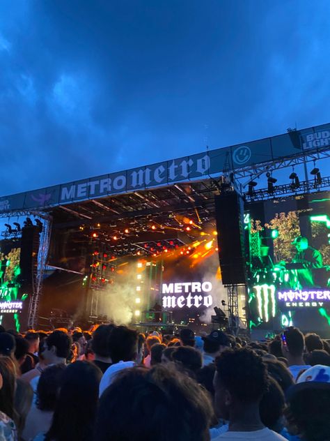 Metro Boomin Concert, Metro Boomin Aesthetic, Jake Harlow, Montreal Metro, Teenage Bucket List, Summer Music Festival, Ra Boards, Aesthetic 2023, Metro Boomin