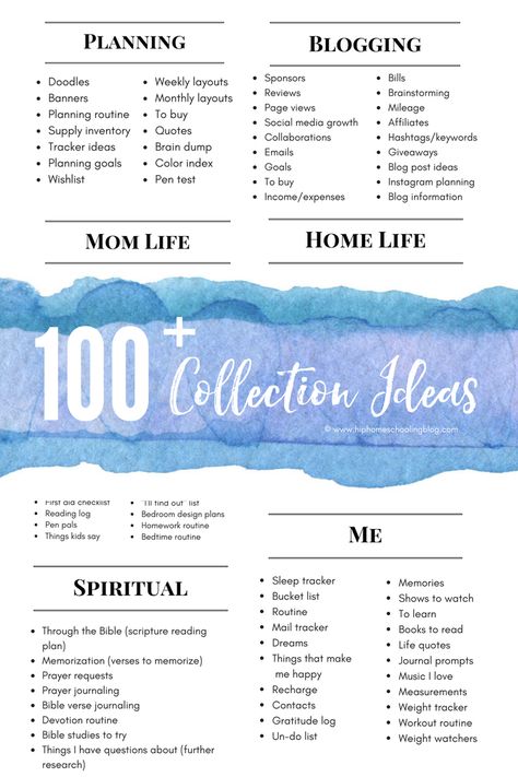 100+ Bullet Journal Collection Ideas (this is a HUGE list and a free printable that you can pop in your planner if you want!). bullet journal collections | bullet journal collection ideas | bullet journal collection layout | bullet journal collection inspiration | bullet journal collection list | bullet journaling | bullet journaling ideas | bullet journal ideas | bujo collections | bujo collection ideas | bujo collection inspiration | bujo collection list Bujo Collections Layout, Bujo Long Term Collections, Bujo Collections Ideas, Future Log Bullet Journal, Bujo Collections, Bullet Journal Collections, Bullet Journal Daily, How To Bullet Journal, Bulleted List