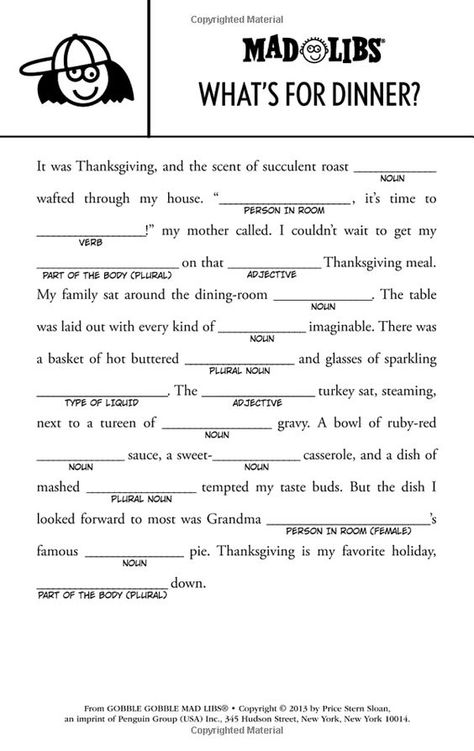 Gobble Gobble Mad Libs: Roger Price, Leonard Stern: 9780843172928: Amazon.com: Books Mad Libs For Adults Hilarious Free Printable, Mad Libs For Adults Hilarious, Free Mad Libs, Mad Libs For Adults, Kids Mad Libs, Mad Lips, Funny Mad Libs, Mad Libs Printable, Wedding Games For Kids