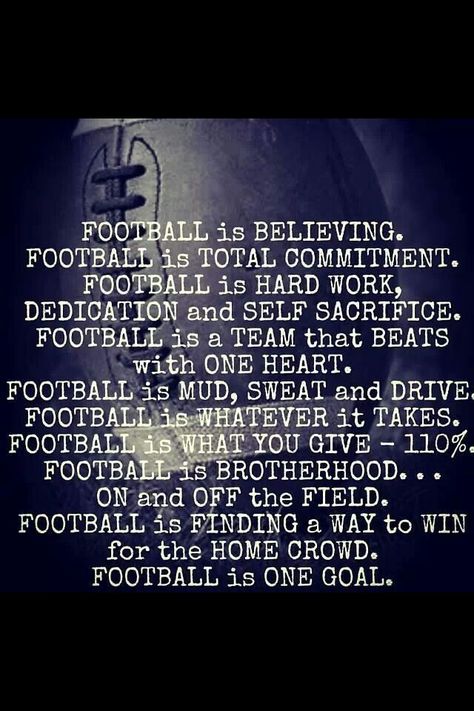 Football is about not giving up, not quitting, and creating a family... amen Football Mom Quotes, Goal Football, Sons Room, Football Banquet, Football Spirit, Football Life, Senior Football, Football Fever, Dolphins Football