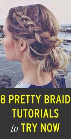 8 cool braided hairstyles to try now! #hair #beauty #diy Cool Braided Hairstyles, Braid Tutorials, Pretty Braids, Wedding Hairstyles Medium Length, Cool Braid Hairstyles, Pretty Braided Hairstyles, Cool Braids, Braid Tutorial, Easy Braids