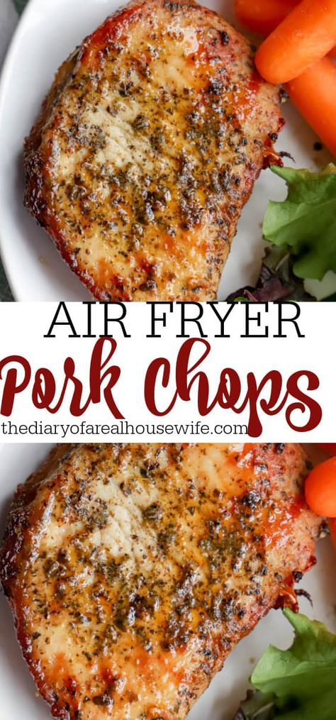 Cuisinart Air Fryer Recipes, Air Fry Pork Chops, Air Fryer Recipes Pork, Air Fryer Pork, Air Fryer Pork Chops, Chop Recipes, Air Fried Food, Air Fryer Oven Recipes, Air Fry Recipes