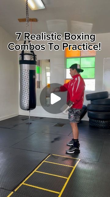 Eddie Vasquez on Instagram: "7 realistic boxing combos to practice! #boxing #boxingtraining #boxinggym #boxinglife #boxingworkout #boxeo #fight" Kickboxing Workout Routine, Boxing Workout With Bag, Boxing Combos, Kickboxing Workout Video, Boxing Training Routine, Kickboxing Moves, Box Workout, Boxing Tips, Boxing Stance