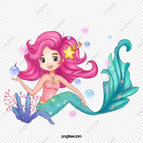 Underwater Cartoon, Mermaid Vector, Mermaid Cartoon, Mermaid Wall Decor, Mermaid Clipart, Hand Doodles, Mermaid Crafts, Illustration Mignonne, Cartoon Cow