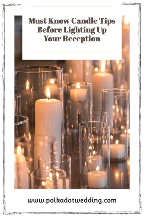 How Many Candles On A Table Wedding, Candles At Wedding Reception, Candle Only Centerpieces Wedding, Floating Candles Wedding Centerpieces, Candlelight Wedding Reception, Wedding Reception Styling, Taper Candle Centerpiece, Candlelit Wedding Reception, Wedding Lists