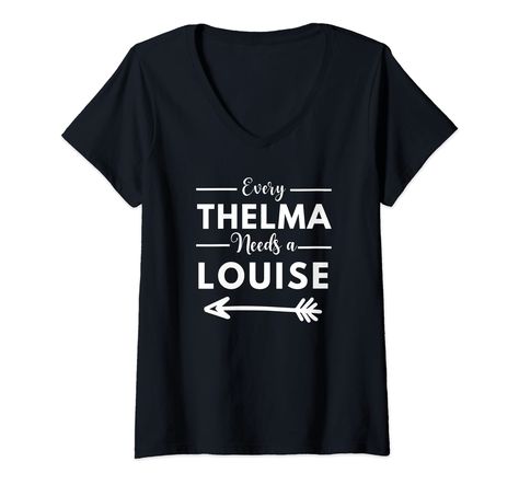 PRICES MAY VARY. Thelma Shirt Matching Best Friends Shirt. Makes a great birthday gift for your best friend or Christmas gift for girlfriend. See matching Louise shirt for a Cute matching t shirt for friends and women, shirts for girlfriends, Matching Best Friends Fun shirt to wear twith your bestie when traveling or going to fairs and craft shows anywhere best friends like to go together. shirts for best friends and couples. Lightweight, Classic fit, Double-needle sleeve and bottom hem Shirts For Best Friends, Funny Matching Shirts, Christmas Gift For Girlfriend, Matching Friend, Craft Shows, Best Friend Shirts, Cute Matching, Christmas Gifts For Girlfriend, Fun Shirt