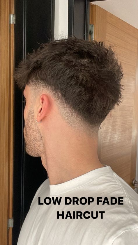 #hair #hairstyles #instagram #1 #aesthetic #barber #barbershop #fade #fadecut Drop Low Fade Haircut, Drop Fade Back View, Short Mens Haircut Thick Hair, Men’s Drop Fade Haircut, Trending Guys Haircuts, Blended Fade Mens Haircut, Hairstyles Fade For Men, V Back Haircut Men, Men’s Low Drop Fade