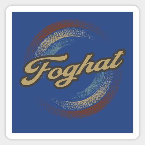 Foghat Circular Fade -- Choose from our vast selection of stickers to match with your favorite design to make the perfect customized sticker/decal. Perfect to put on water bottles, laptops, hard hats, and car windows. Everything from favorite TV show stickers to funny stickers. For men, women, boys, and girls. Hard Hats, Car Windows, Funny Stickers, Custom Stickers, Favorite Tv Shows, Water Bottles, Typography, Tv Shows, For Men