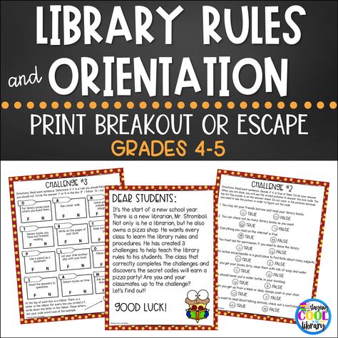 Library Orientation Elementary, Back To School Library, School Library Book Displays, Library Rules, Library Orientation, Elementary Librarian, Bee Ideas, Library Management, Library Lesson Plans